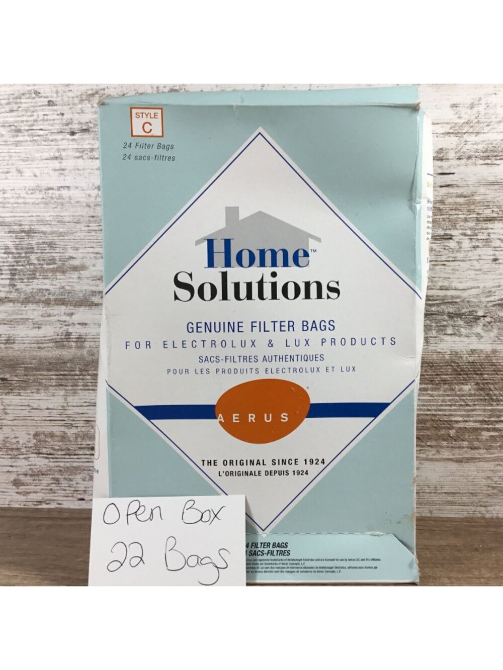 22 Home Solutions Aerus Style C Genuine Vacuum Filter Bags Electrolux & Lux Prod